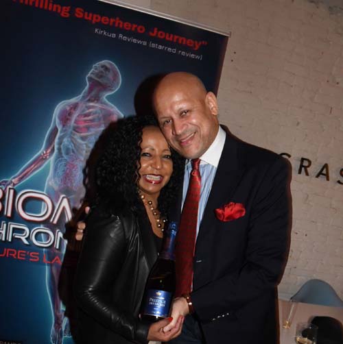 Mario and Princess Nazereth Rinaldi, Prestige Des Sacres. Champagne sponsor.  Photo by:  Rose Billings/Blacktiemagazine.com