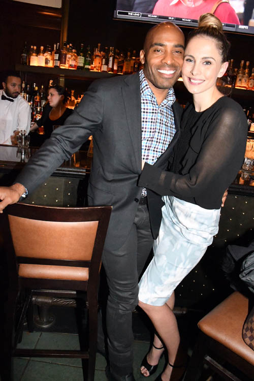 Tiki Barber and his wife Traci Lynn. Photo by: Rose Billings/Blacktiemagazine.com
