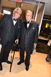 Charles Rangel, Representative for Districts New York and David N Dinkins, 106th Mayor of New York City. Photo by: Rose Billings/Blacktiemagazine.com