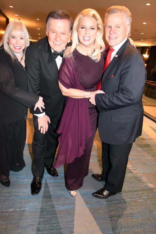 Lori and Marvin Scott, Rita Cosby and Tomaczek Bednarek. Photo by: Rose Billings/Blacktiemagazine.com