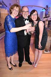 Catherina Farrell, John Farrell, Honoree and daughter Caitlin Farrell. Photo by: Rose Billings/Blacktiemagazine.com