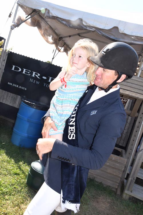 McClain Ward, and his daughter. Photo by: Rose Billings/Blacktiemagazine.com