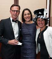 Mats Carlston, Partner at Winston & Strawn LLP and Fresh Air Fund Board Member; Fatima Shama, Executive Director of The Fresh Air Fund; LizabethAnn Rogovoy Eisen, Partner at Cravath, Swaine & Moore LLP and Vice President of The Fresh Air Fund’s Board of Directors. Photo by: Jerry Speie