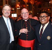 Todd Maclin, His Eminence, Timothy Michael Cardinal Dolan and Michael Maturana