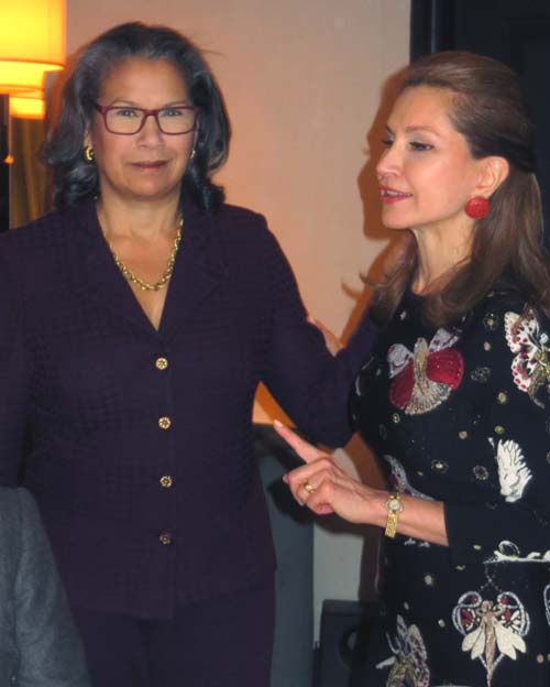 Elsie McCabe Thompson and Jean Shafiroiff. Photo by:  Joyce Brooks/Blacktiemagazine.com