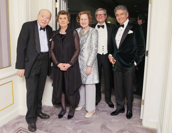 Leon B. Polsky, Helga Rabl-Stadler, Cynthia Polsky, Heinrich Spängler and Nabil Chartouni. Photo by: Salzburg Festival Society/Angela Pham