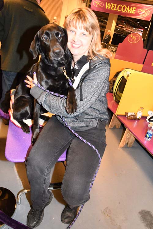 Heart, Labrador Retriever. and Linda Brennan won Westminster Obedience. Photo by: Rose Billings/Blacktiemaagzine.com