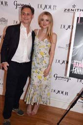Jason Binn and Dakota Fanning. Photo by: Rose Billings/Blacktiemagazine.com