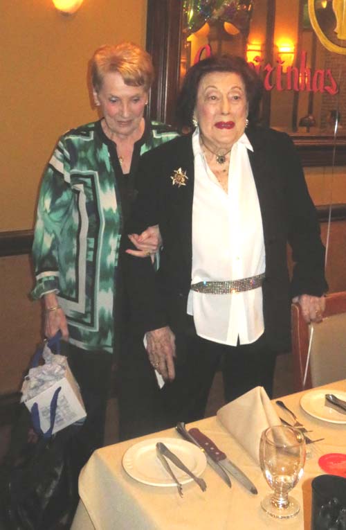 Lucy Jarvis 101st Brazilian Birthday Bash. Suzanne Dowling & Lucy Jarvis. Photo by: Joyce Brooks/Blacktiemaagzine.com