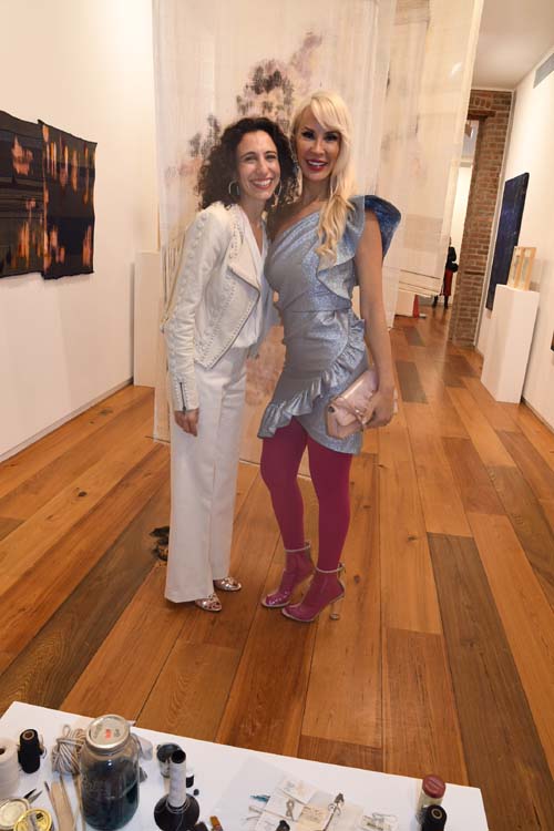Sara Kay, Gallery Owner and Tracy Stern.  Photo by:  Rose Billings/Blacktiemagazine.com