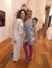 Sara Kay, Gallery Owner and Tracy Stern. Photo by: Rose Billings/Blacktiemagazine.com