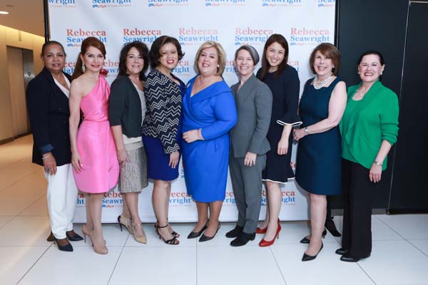 Doryne Isley, Jean Shafiroff, Marcia Dickstein Sudolsky, Tiffany Raspberry, Assembly Member Rebecca Seawright,Dr. Kerry Walk, Rena Andoh, Esq., Susan Warren, Marcy Syms .  Photo by:  Patrick McMullan