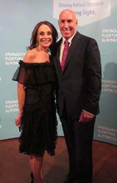 Evan Mittman, Board Member and Dinner-Co-Chair, Foundation Fighting Blindness and Debra Mittman. Photo by: Joyce Brooks/Blacktiemagazine.com