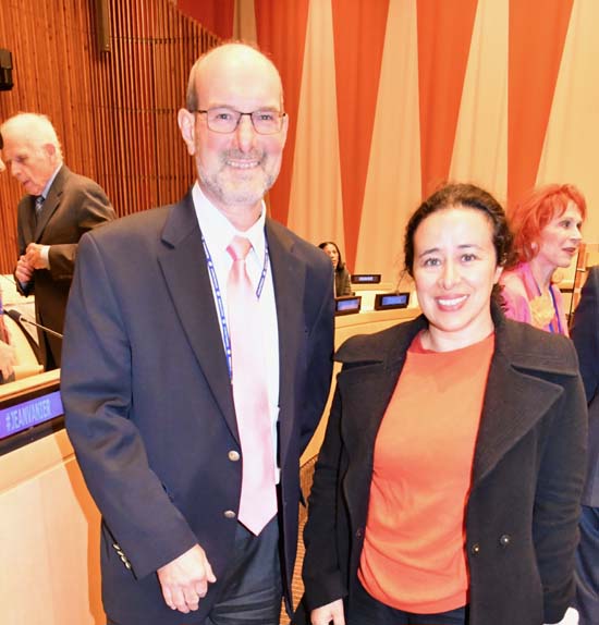Werner Obermeyer, Deputy to the Executive Director, World Health Organization at the UN and Hayet Zeggar, Counsellor, Social Development, Mission of France to the UN