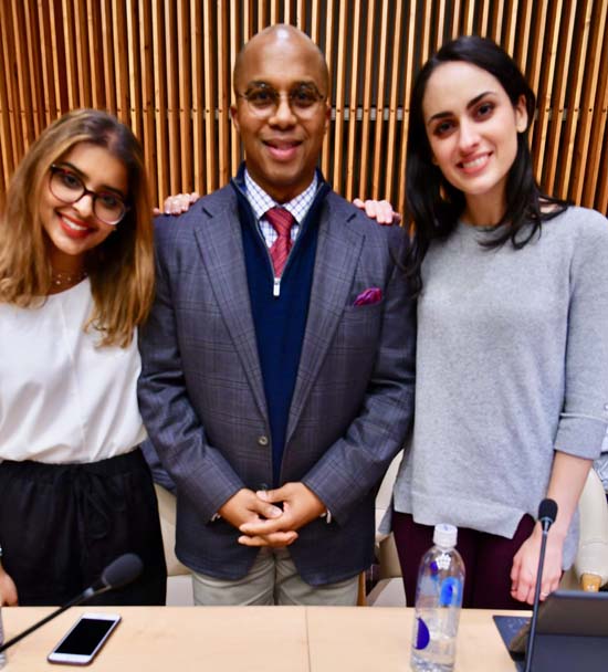 Dalal Almajed, Brian Smith and i Layla Mohamed Sultan Mohamed Alneyadi