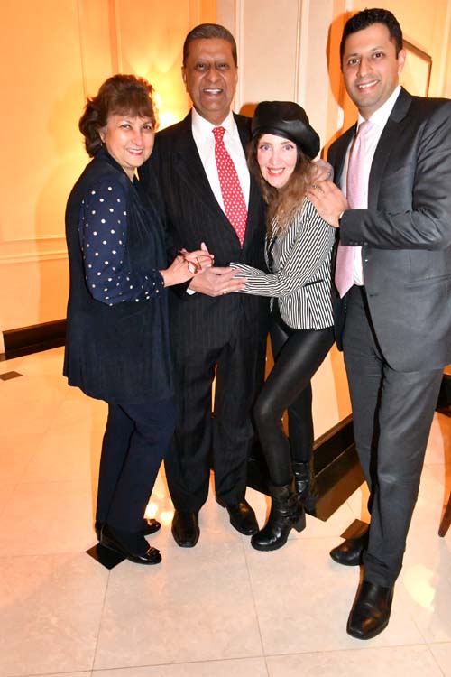 Tas Dossal, Amir Dossal, Joyce Broos and Zecki Dossal. Photo by: Rose Billings/Blacktiemagazine.com