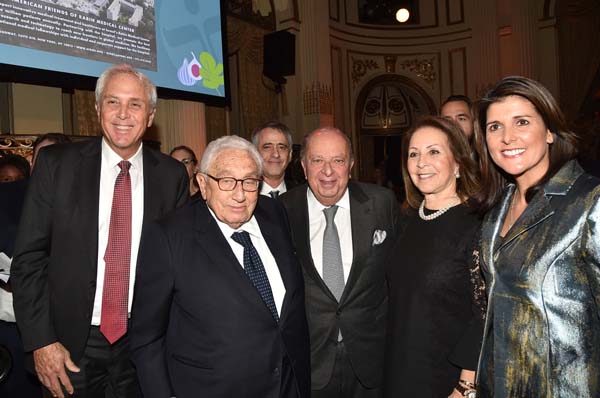  Yoron Cohen, Dr. Henry Kissinger, Stanley Chera, Cookie Chera, Ambassador Nikki R. Haley 