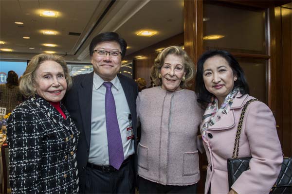 Corinne P. Greenberg, Dean Augustine M.K. Choi, Sandra Meyer and Dr. Mary E. Choi. Photo by: Studio Brooke