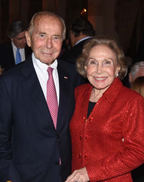 Maurice R. Greenberg, Chairman & CEO of C.V. Starr & Co. Inc.. and Mrs. Corinne P. Greenberg. Photo by: Howard Wechsler