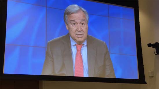 Secretary-General of the United Nations Antnio Guterres describes commitment of the UN to mental health within the context of the Global Goals and announces upcoming United Nations staff mental health and well-being strategy