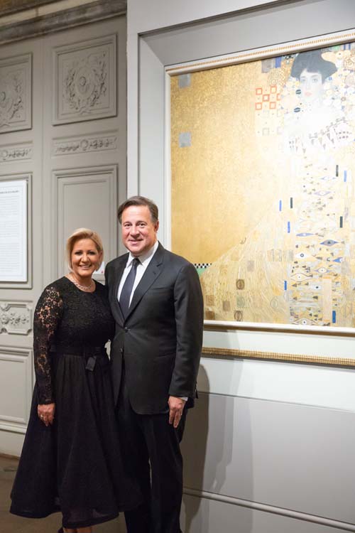 HE President Adrian Varela & First Lady Lorena Castillo de Varela. Noa Grayevsky/Getty Images