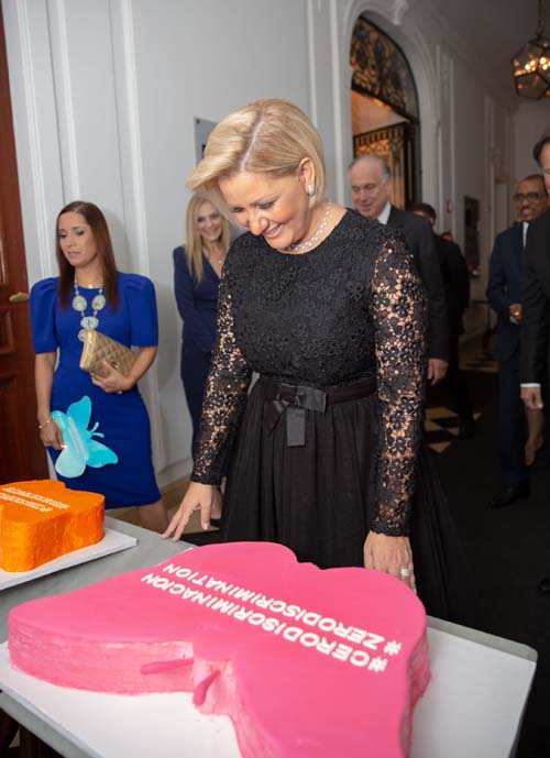 First Lady Lorena Castillo de Varela. Noa Grayevsky/Getty Images