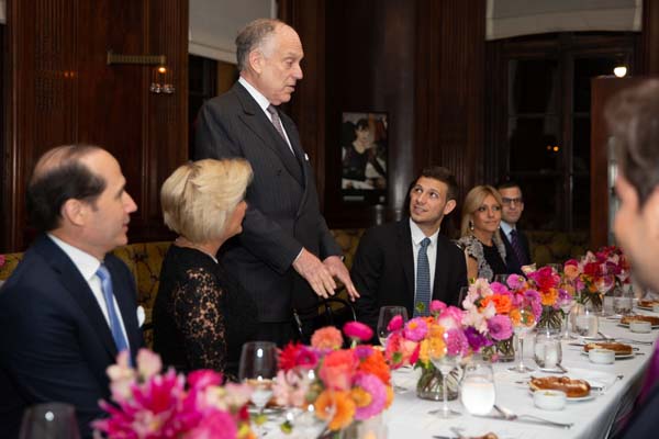 Ambassador Mr. Fernando Berguido - First Lady Lorena Castillo de Varela  Ambassador Ronald S. Lauder & Adrian Varela [son of the President]. Noa Grayevsky/Getty Images