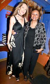Sara Johnson Kaplan and actress/singer Leslie Uggams . Photo by: Rose Billings/Blacktiemaagzine.com
