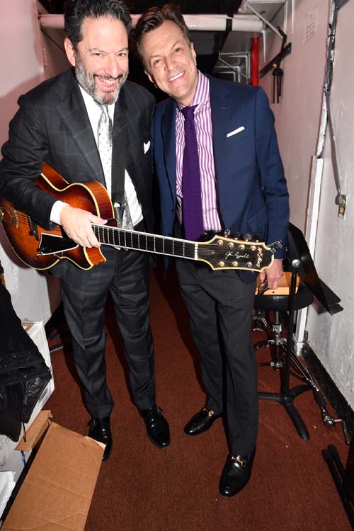 John Pizzarelli and Jim Caruso.  Photo by:  Rose Billings/Blacktiemagazine.com