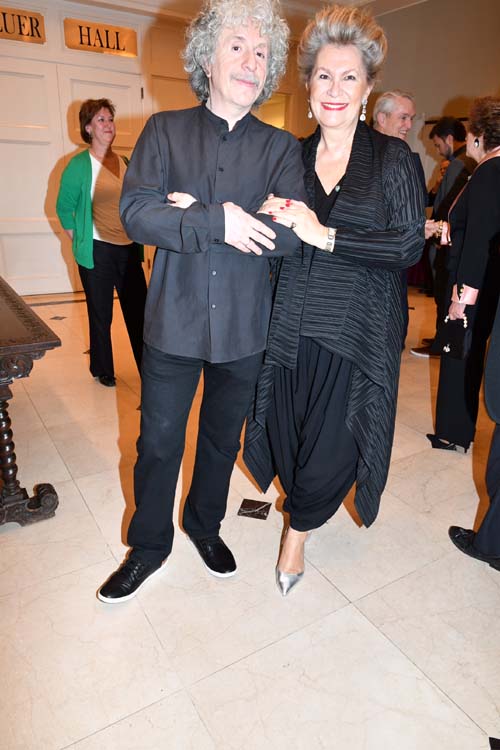 Sergei Drezoning and Ambassador Katalin Annamria Bogyay.  Photo by: Rose Billings/Blacktiemagazine.com