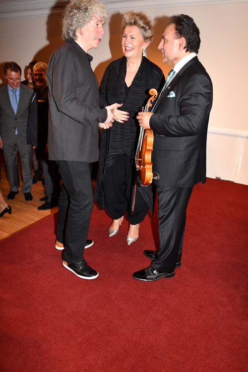 Sergei Dreznin,Ambassador Katalin Bogyay and Zoltan Maga.  Photo by:  Rose Billings/Blacktiemaagzine.com