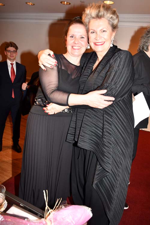 Mariann Hollo and Ambassador Katalin Annamria Bogyay.  Photo by:  Rose Billings/Blacktiemagazine.com