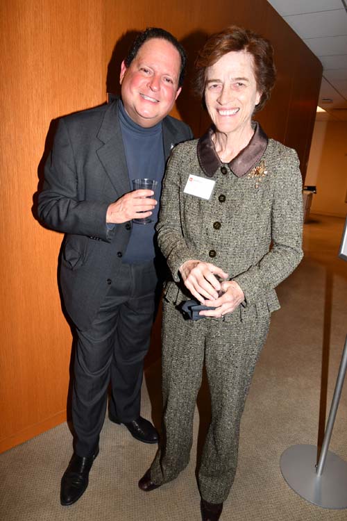 David Hochberg and The Honorable Elizabeth Holtzman.  Photo by:  Rose Billings/Blacktiemaagzine.com