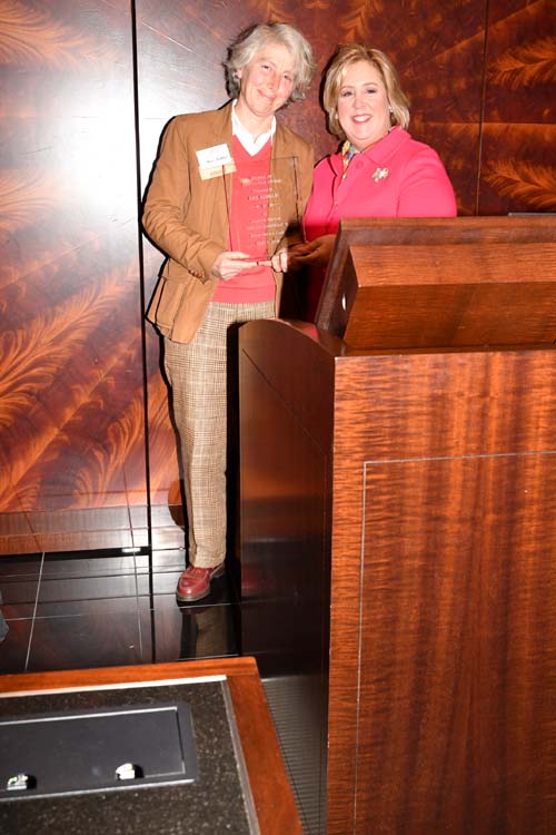 Kris Kohler and Rebecca Seawright, Assembly Member.  Photo by:  Rose Billings/Blacktiemaagzine.com