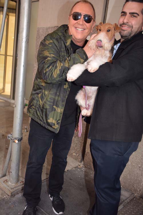 Michael Kors greeting Top Dog King. The Absolute Winner 2019 Westminster. Photo by: Rose Billlings/Blacktiemaagzine.com
