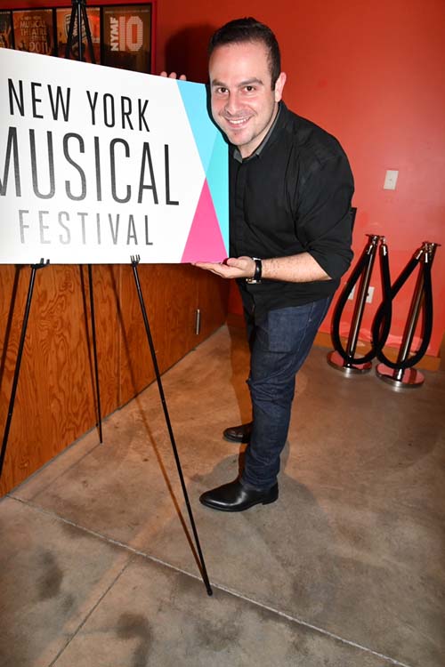 George Youakim-General Manager The New York musical Festival at The Signature Theatre at Alive ! the Zombie Musical.  Photo by:  Rose Billings/Blacktiemaagzine.com