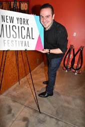 George Youakim-General Manager The New York musical Festival at The Signature Theatre at Alive ! the Zombie Musical. Photo by: Rose Billings/Blacktiemagazine.com