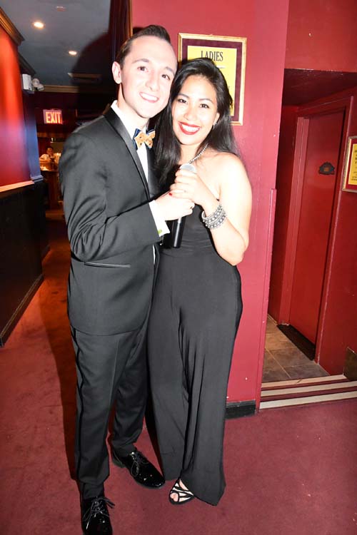 Charlie Romo (MC) Kea Chan.  Photo by:  Rose Billings/Blacktiemagazine.com