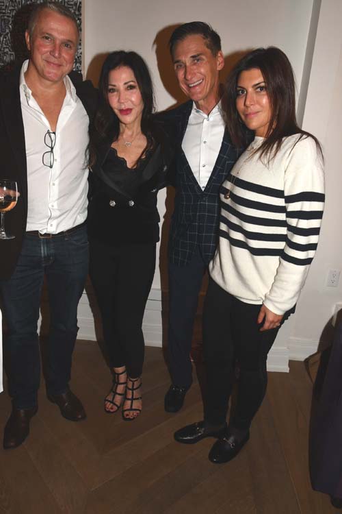 James Taffin Givenchy, Jane Scher, Gary Rumbough and Candice Girella. Photo by: Rose Billings/Blacktiemagazine.com