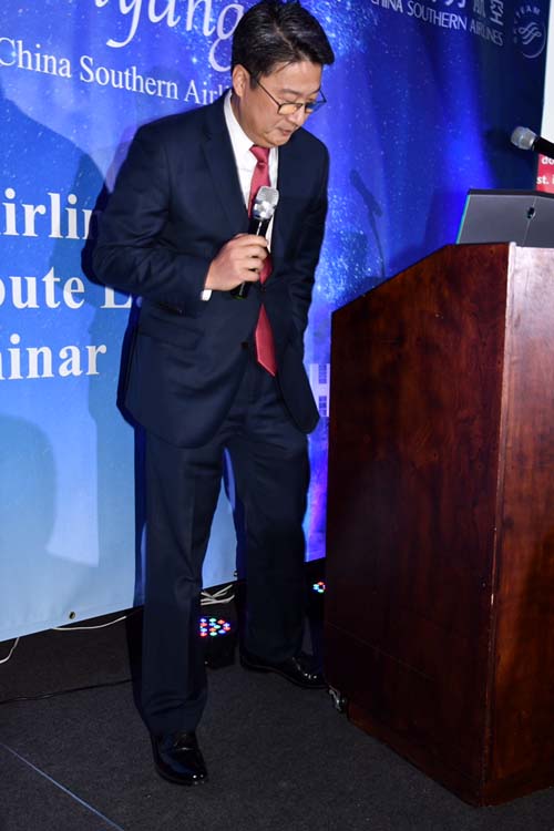Kevin Hou Ming, head of China Southern Airlines North America. Photo by: Rose Billings/Blacktiemaagzine.com