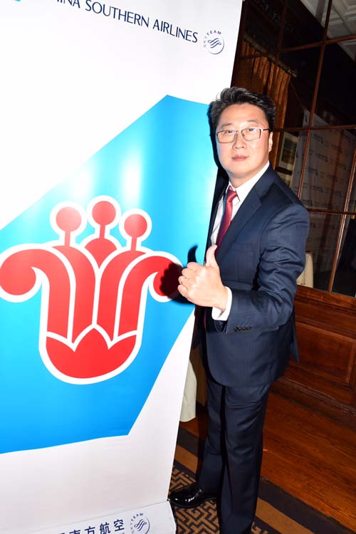 Kevin Hou Ming, head of China Southern Airlines North America. Photo by: Rose Billings/Blacktiemaagzine.com