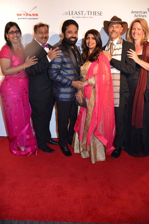 Mrs. & Mr. Aneesh Daniel (director), Victor Abraham (executive producer) & wife Sherly Abraham, Andrew Matthews  (co-writer) & wife .  Photo by:  Rose Billings/Blacktiemaagzine.com