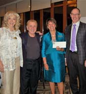 Shirley Wild (founder). Anthony Gagliardi (chairman of the board), Hilda Sanchez (2018 president), Dr. Gary Feldman, Medical Director of the Stramski Children’s Developmental Center . Photo by: Janis Krantz for Steel Magnolias