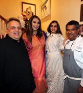 Sandeep Khosla, Meera Gandhi, Mirai Doshi, Chef Floyd Cardoz. Photo credit: ©Jaffer Snaps India
