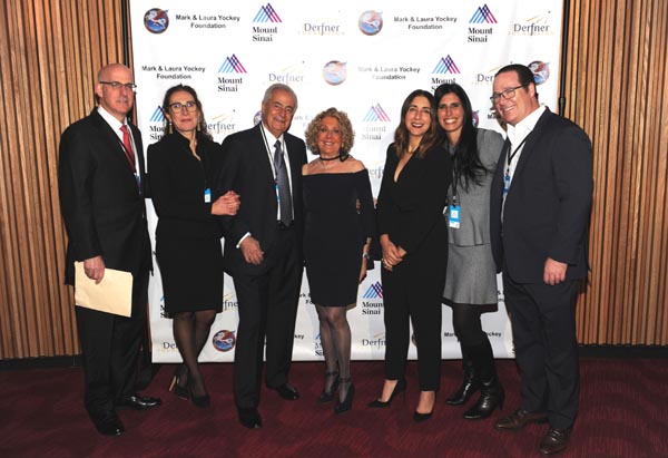 NEW YORK, NY - JANUARY 10: Michael L. Marin, MD, Jeanne Marin, MD, Jay Lieberman, Penny Lieberman, Andrea Lieberman, Alexis Ekstein, and Eric Ekstein attend the Steve Miller Band Benefit Concert to support The Mount Sinai Kyabirwa Village Surgical Facility In Uganda at Jazz at Lincoln Center on January 10, 2019 in New York City. (Photo by Brad Barket/Getty Images for Mount Sinai Health System)