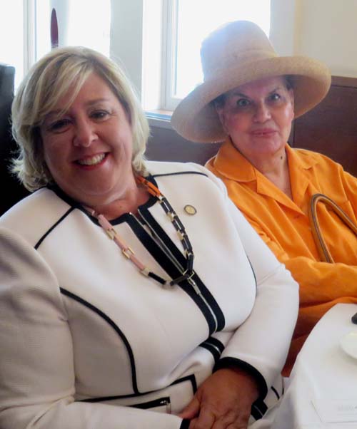 New York State 76thDistrict Assembly Member Rebecca Seawright and Ann Rapp. Photo by: Joyce Brooks/Blacktiemagazine.com