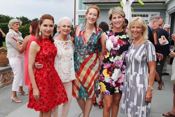 Jean Shafiroff , Ann Grinn, Andrea Greevan Douzet , Melanie Wambold and Cindy Willis.  Photo by: Rob Rich