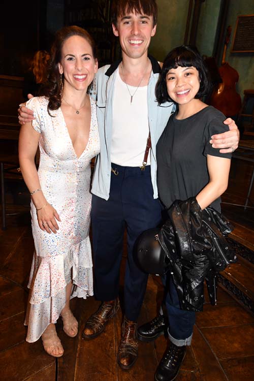 Dawn Derow ,Reeve Carney and Eva Noblezada.. Photo by: Rose Billings/Blacktiemagazine.com
