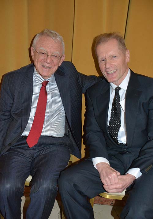 Drs. Herbert Pardes and Karl Krieger.  Photo by: Rose Billings/Blacktiemaagzine.com