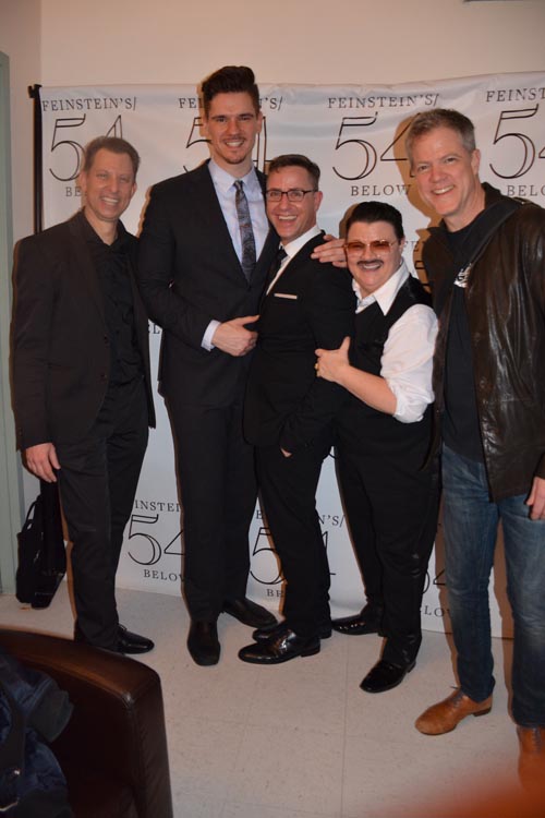 Brian Nash - Piano , Brent Heuser - Chicago, Daniel Glass - Drums, Murray Hill - Comedian, Steve Doyle - Bass. Photo by: Rose Billings/Blacktiemaagzine.com